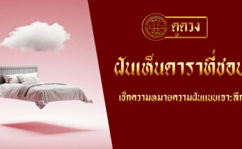 ฝันเห็นดาราที่ชอบ