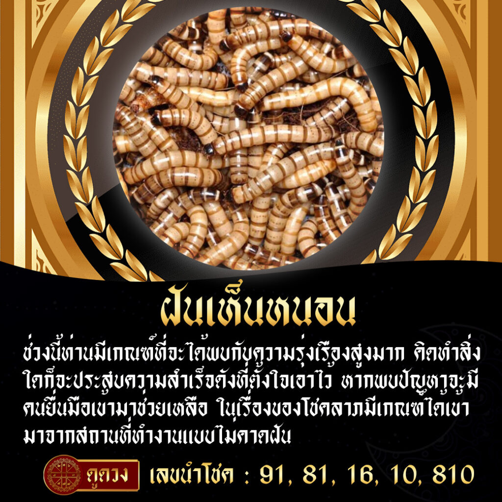 ฝันเห็นหนอน